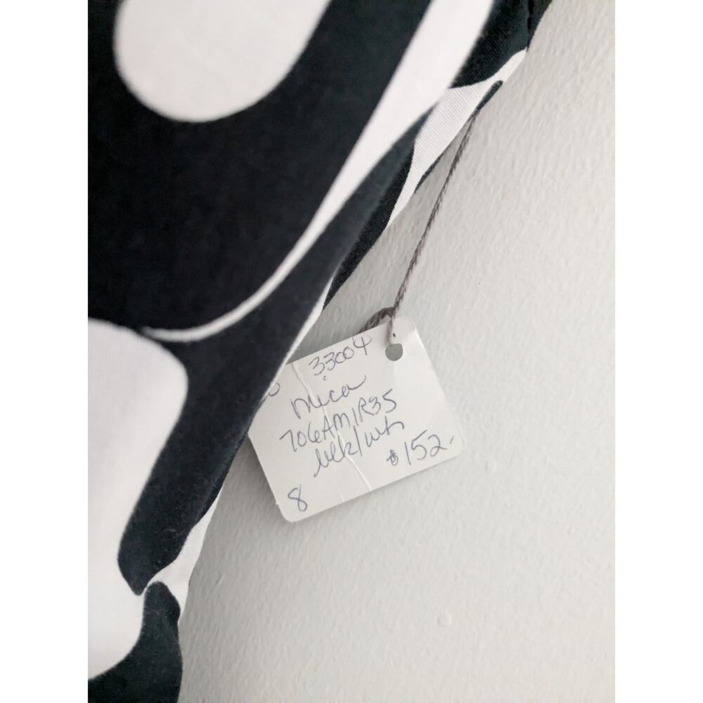 NWT Mica Sz 8 Black and White Abstract Print Dress - Picture 9 of 9